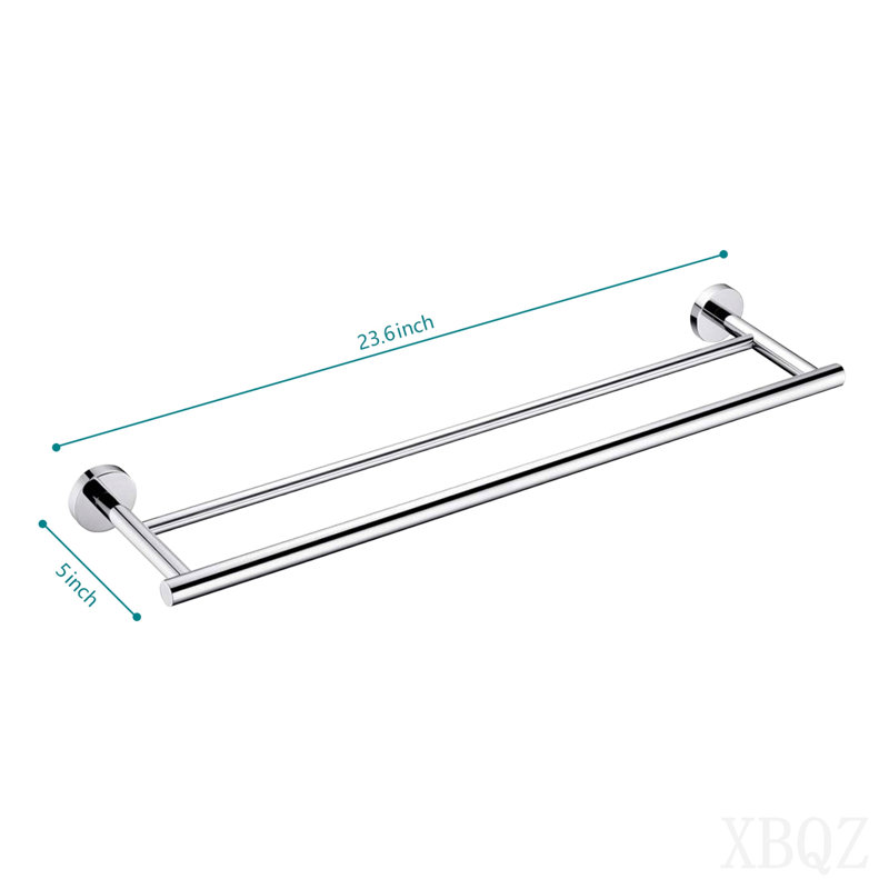 Porte-serviettes mural 23,6 po, Chrome