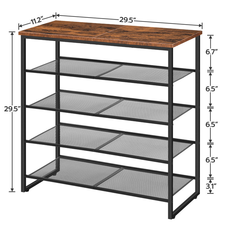 Addis Metallic 5 Tier Shoe Rack