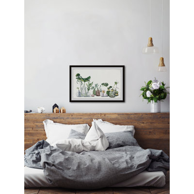 Glass Flower Vase - Single Picture Frame Painting