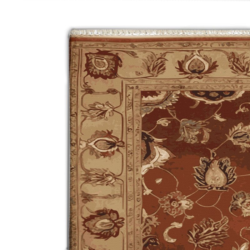 Tapis d'intérieur et d'extérieur brun Persian, Rectangle 2' x 3'