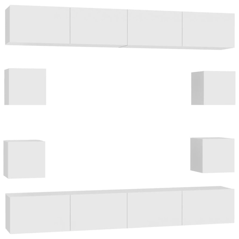 Blae Unfinished Entertainment Centre for TVs up to 88", White
