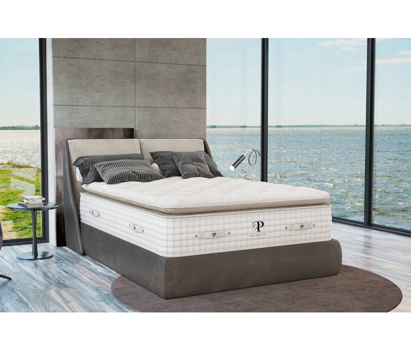 PlushBeds Organic Bliss 14" Medium-Firm Pillowtop Latex Mattress, Twin