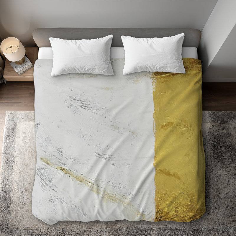 Golden Shine Pattern Abstract Duvet Cover | Home Decor