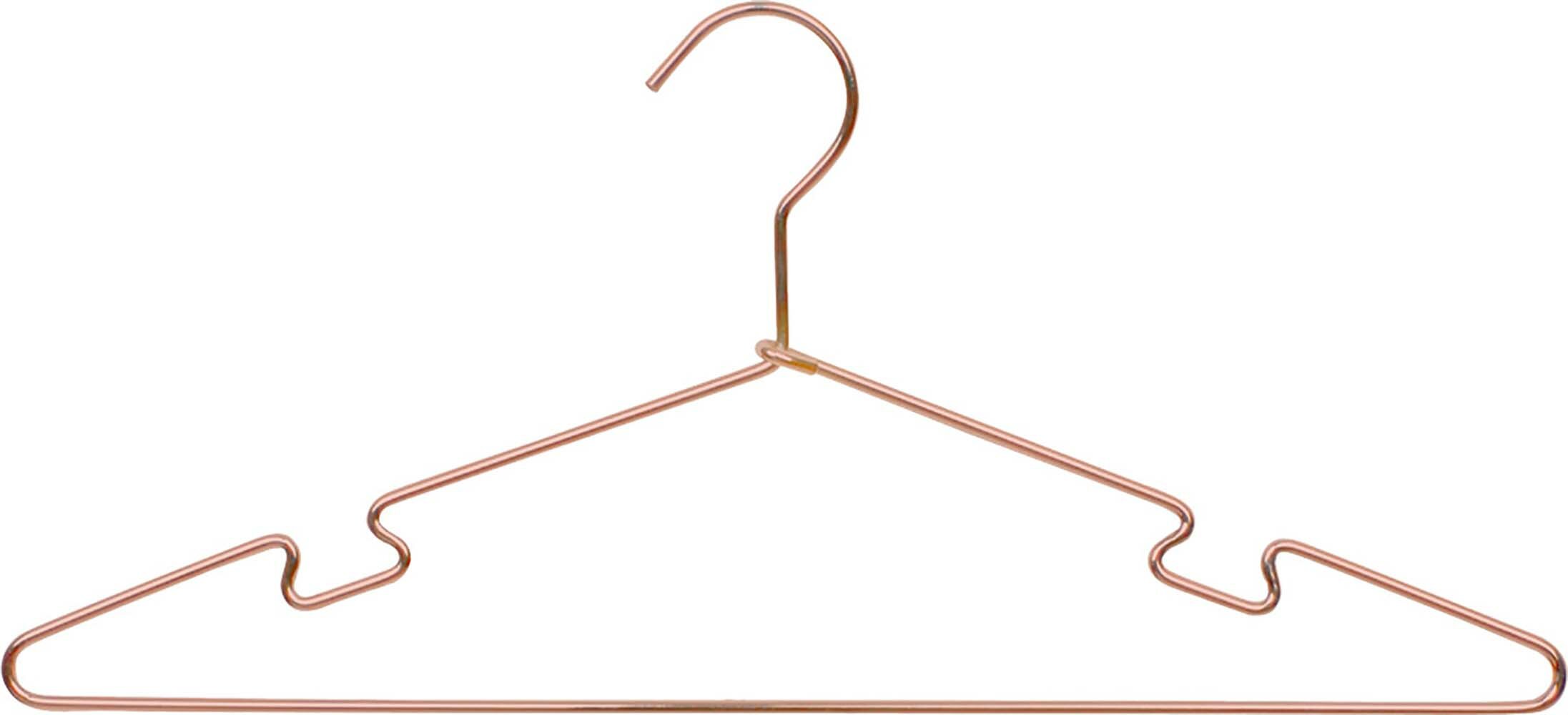 Amelea Set of 20 Children Sized Metal Clothes Hangers, Rose Gold Rebrilliant Color: Gold