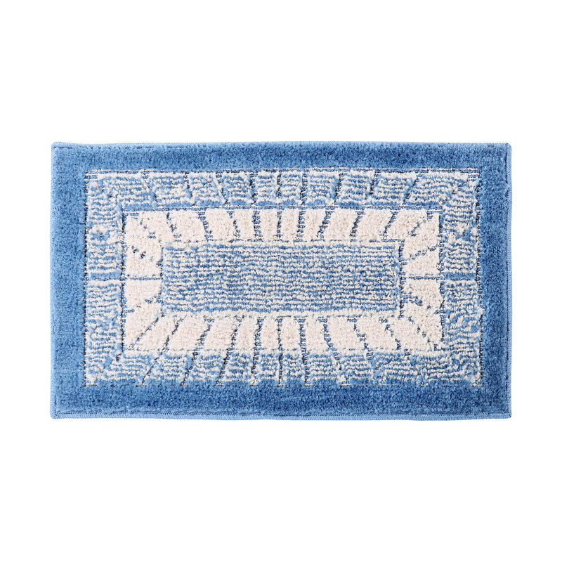 Morentz Solid Color Kitchen Mat, Blue, 18" x 30" Rectangle