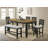 Modern Counter Height Bench Tufted Upholstery Tapered Wood Legs Bedroom Living Room Furniture Wheat Linen Finish