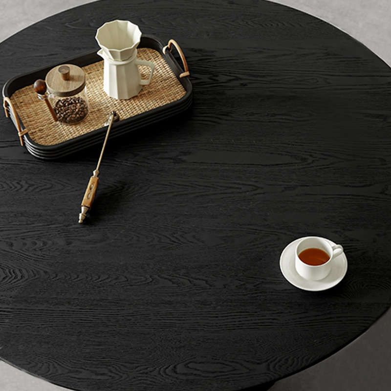 Ensemble de table de salle à manger en frêne carbonisé