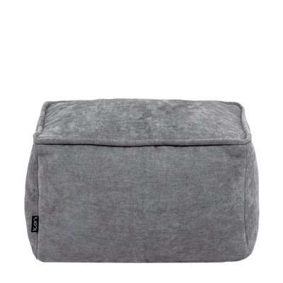 Bean Bag Bazaar Amara Chenille Square Footstool Bean Bag