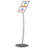 Pedestal Curved Sign Menu Holder