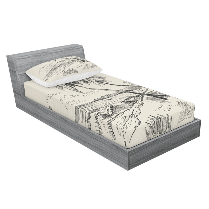 Microfiber Sheet Set, Twin XL Sheet Set with Fitted Sheet