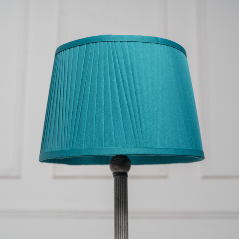20cm H Silk Empire Lamp Shade ( Uno ), Teal