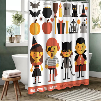 Clear Waterproof Shower Curtain for Bathroom with 12 Hooks