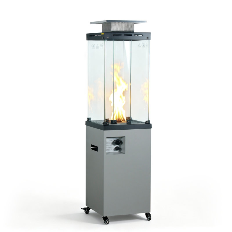 Chauffe-terrasse au propane 41 000 BTU, Gris foncé