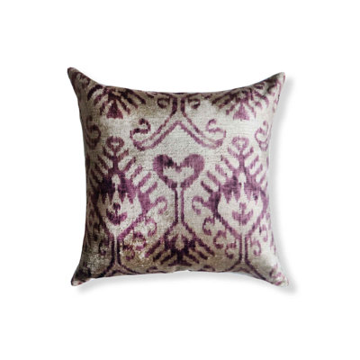 Housse et insert de coussin carré en soie Ata