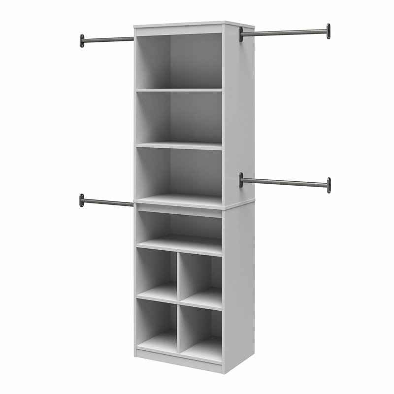 Speights 68.69'' - 95.44'' Closet System, Dove Gray