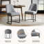 Chaise de salle à manger rembourrée Modern-1964727594
