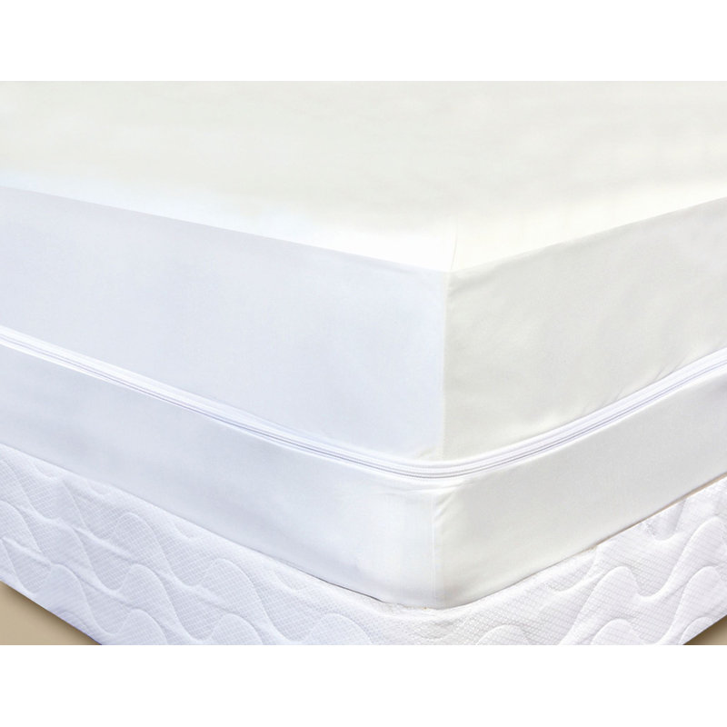 Housse de protection pour matelas à fermeture à glissière hypoallergénique et imperméable, Très grand