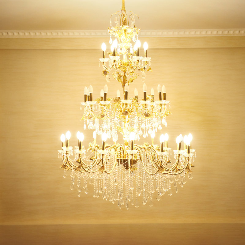 Beautiful Crystal Chandelier by Dovapi - Wrapped Canvas Print, 51cm H x 51cm W x 3.8cm D