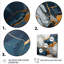 Marbre doré et bleu abstrait, art liquide - encre liquide, art mural abstrait-482164272-482164274