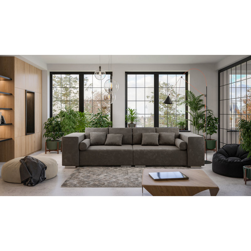 5 Seater Sleeper, Brown - Khaki