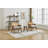 Mid-Century Farmhouse Accent Chair - Wood Armchair with Rattan Backrest & Cushion for Living Room, Bedroom - Easy Assembly-1426599788-1426599779