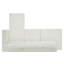 Canapé modulaire en chenille en L 113 po avec coussins double épaisseur Boneless-124632835