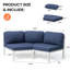 Ensemble de canapé modulaire d'extérieur en aluminium-154898734-154898729