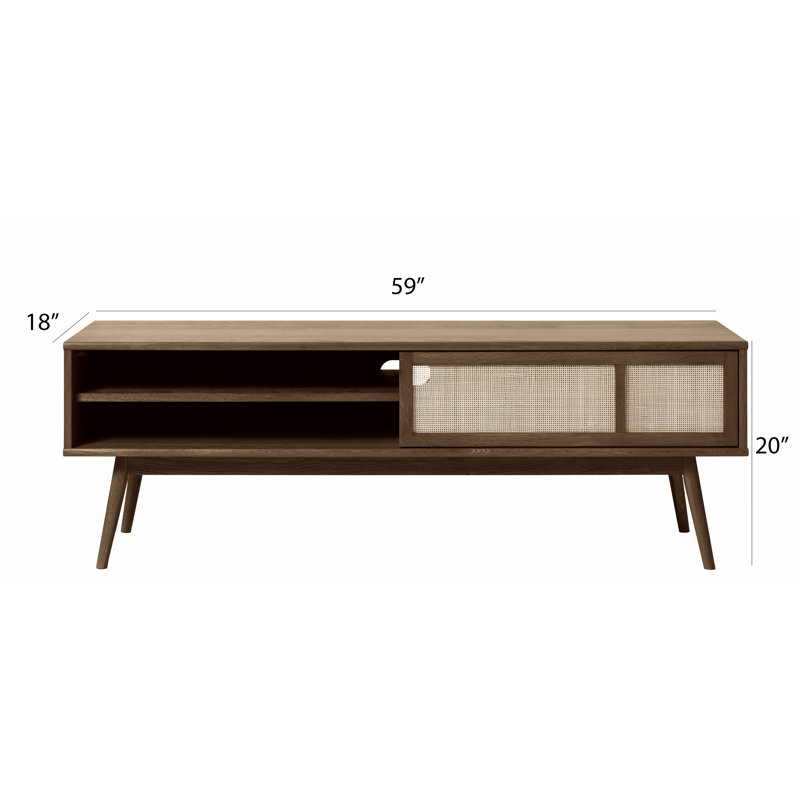 Andor 59" Media Console, Brown/Beige