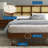 Modway Sidney Cane and Wood Platform Bed with Angular Legs-1333490575-1333490675