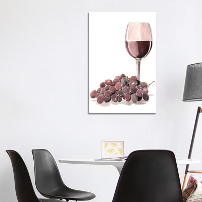 Wine Watercolor I by Jennifer Paxton Parker - Wrapped Canvas Painting
