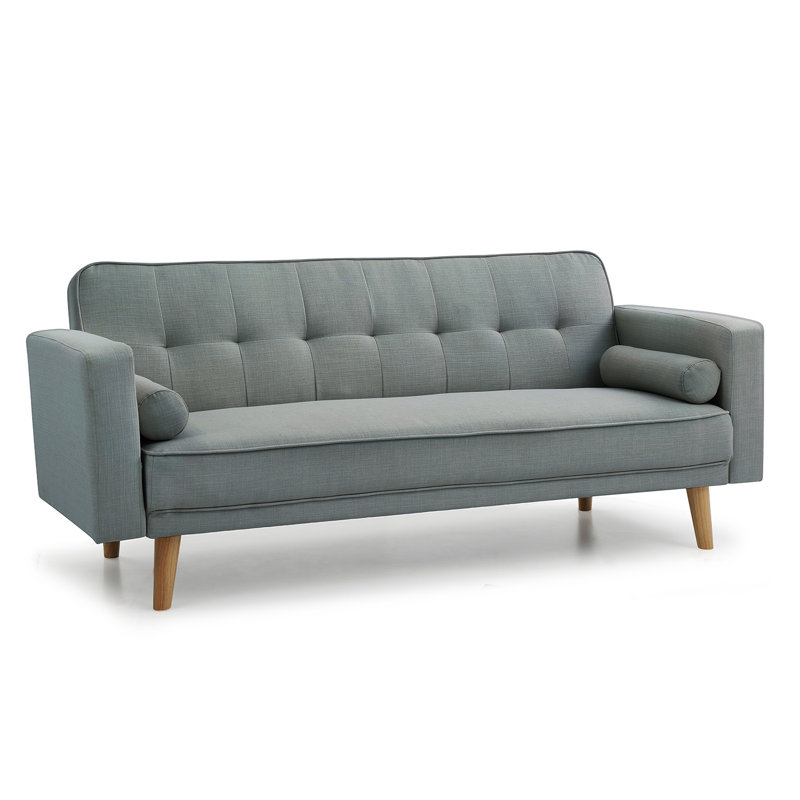  186*86*79*cm, Sitting and sleeping linen sofa bed, Grey