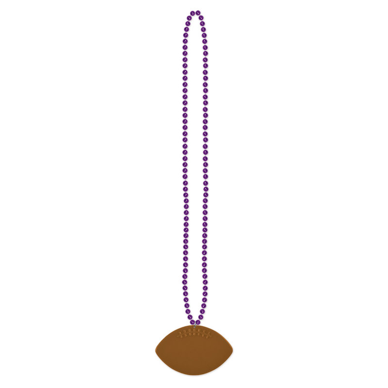 Perles avec médaillon de football