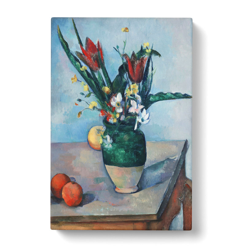 The Vase Of Tulips by Paul Cezanne - Wrapped Canvas, 60cm H x 40cm W x 3cm D