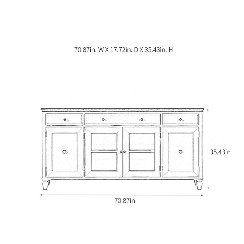 Minimalist Multifunctional Sideboard