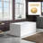 59" x 29" Freestanding Soaking Acrylic Rectangular Bathtub with Reversible Drain-56335041