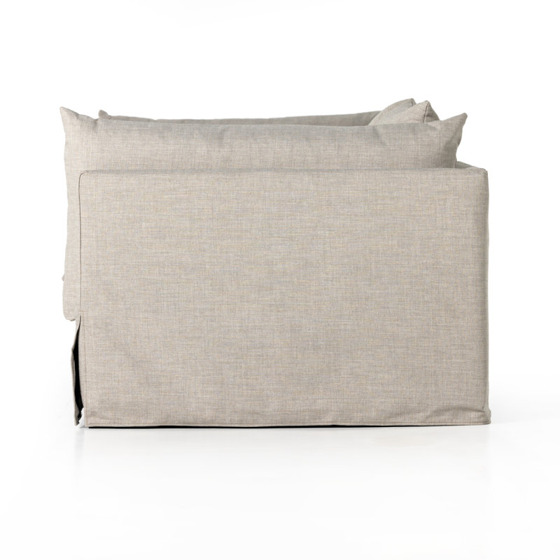 Reggio Two Arm Chaise Lounge, Bennett Moon Performance Weave