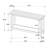Wood Entryway Sofa Console Table, White-1747099547