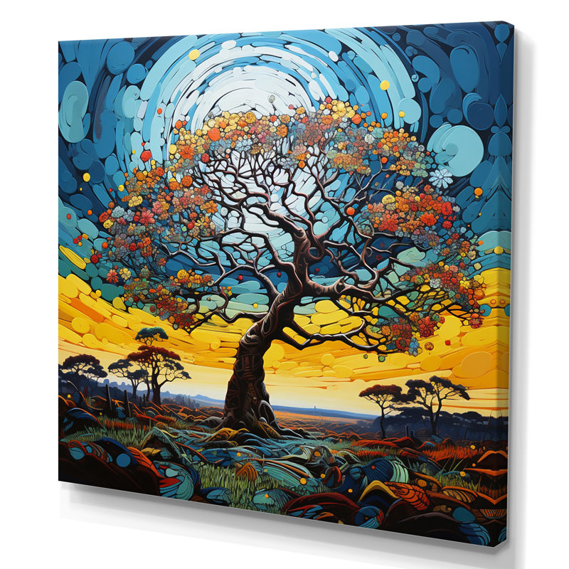 " Baobab Tree Dancing I ", Wrapped Canvas, 30" H x 30" W x 1" D