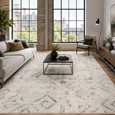 Trellis Cotton and Chenille Flatweave Area Rug