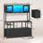 Bakers Rack With Power Outlet And Led Light 47.2'' Microwave Stand With Storage-1763833736