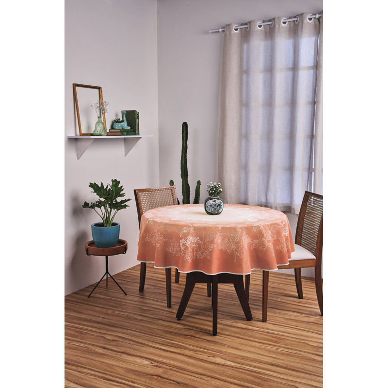 AdonisUSA Brick Brown Decorative Rectangle Tablecloth Printed with ombré Effect. Stain and Water Resistant Fabric Table Cover – Elegant Machine Washable Table Linen