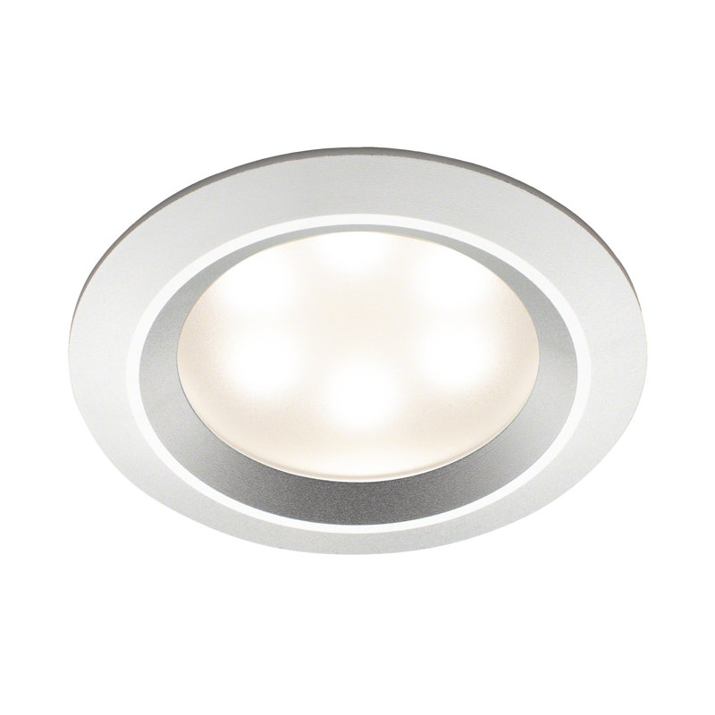 Ensemble d’éclairage encastré à DEL 5,25 ", Aluminium poli