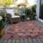 Machine Washable Indoor/Outdoor Claudian ACN1637 Paprika Rug-104235884