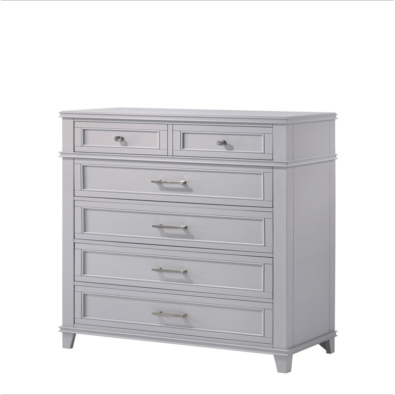 Commode 5 tiroirs, Gris