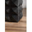 Table d'appoint rétro à motifs tridimensionnels de 23,62 po de hauteur, mobilier rétro, noir-298803260-298803261