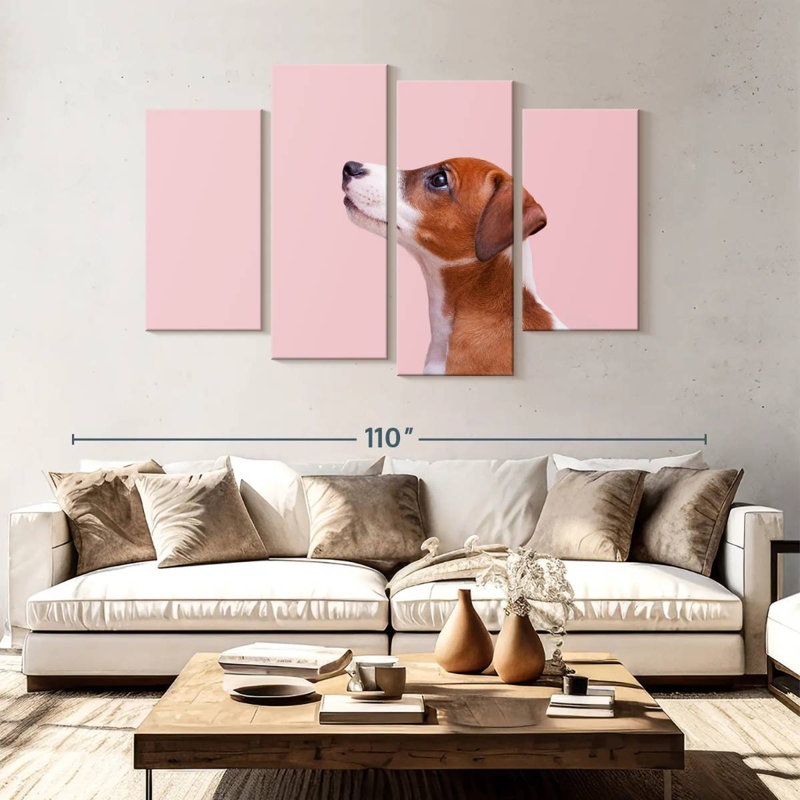 Brampt Jack Russel Dog, 54'' H x 84'' W