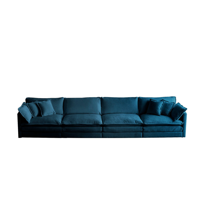 Chenille pour 4 - modulaire bleu et construction 4: chenille respirante, confort relaxant