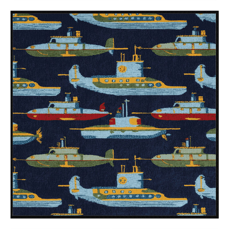 Machine Washable Transportation Gray Area Rug, Carré 4 pi