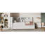 Lit de jour simple en bois avec tablettes de rangement, USB et lit gigogne, blanc-297809720