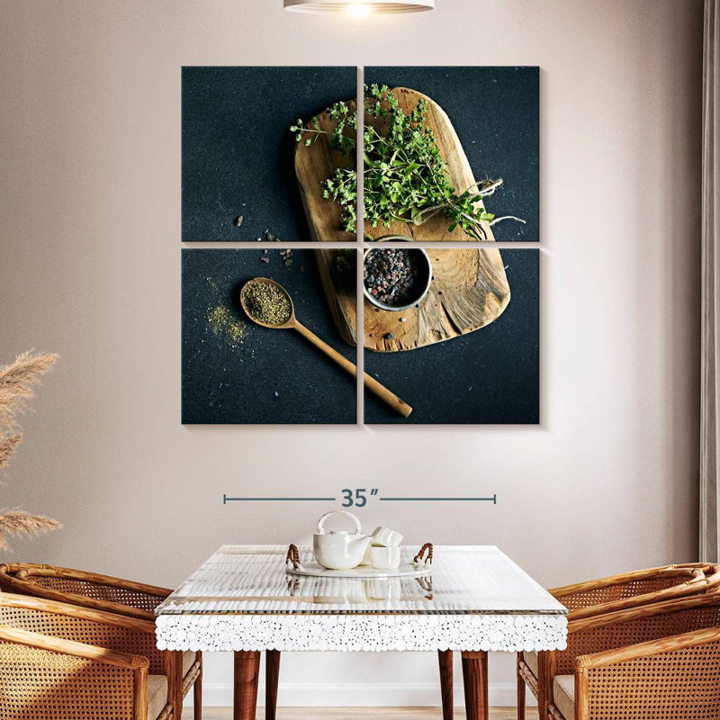 Yarlin Kitchen Herbs, 45" H x 45" W
